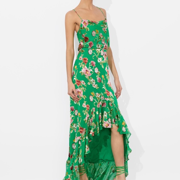 Alice + Olivia Harmon Drapey Slip Tank, Hampton Floral - Picture 5 of 14